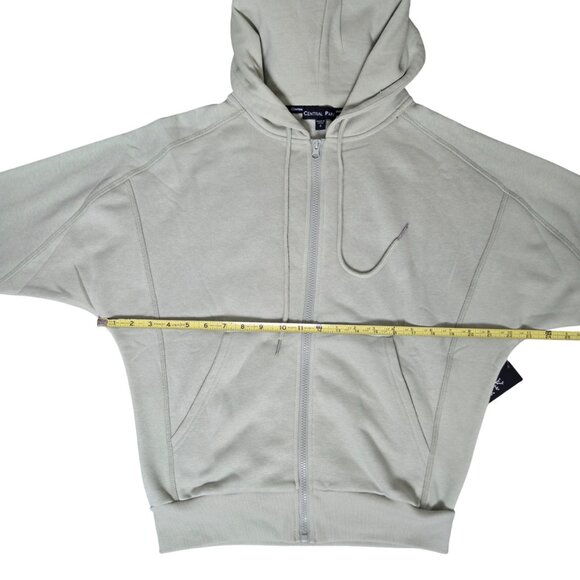 Central Park Women Small Light Green Soft Full Zip Hoodie NEW WITH TAGS - Picture 5 of 12